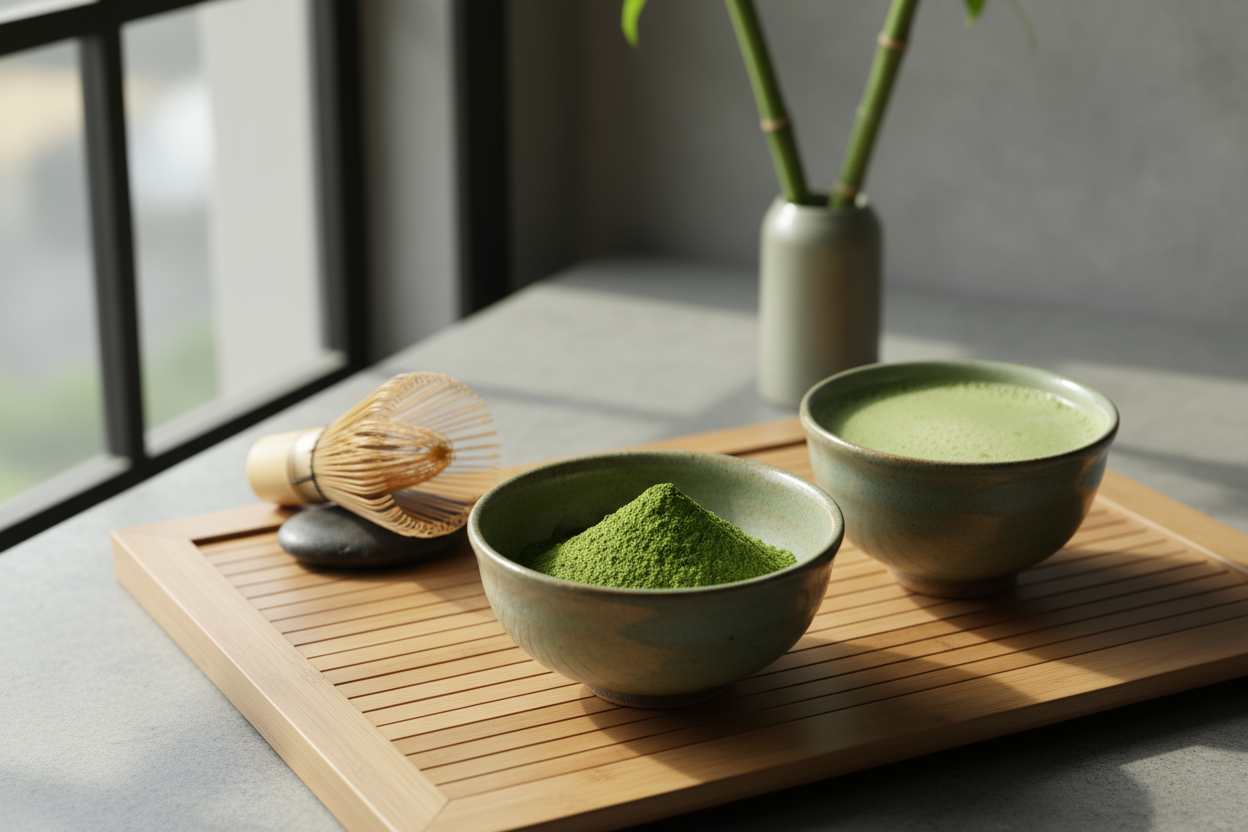 Experience calm focus and clean energy with our Matcha Green Tea Powder, a vibrant shade-grown Japanese tea in pure powder form — delivering the full leaf’s antioxidants, smooth flavor, and mindful boost in every sip.