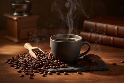 Italian Roast, This dark roast is full of depth, with rich chocolate tones and a lingering smoky finish that feels both powerful and smooth. Roasted the very same day it ships, it captures that just-roasted intensity while it’s still at its peak. A cup that makes every morning feel like a ritual.
